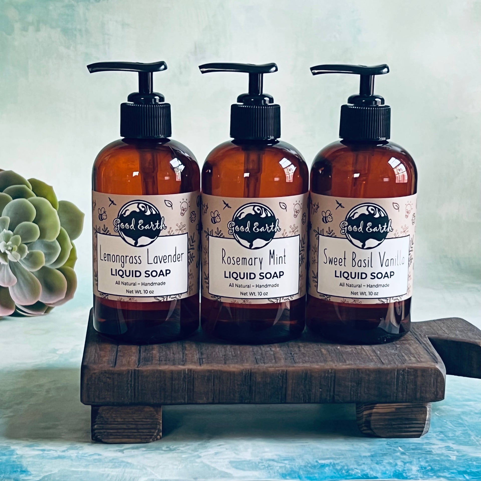 Happy Hands Liquid Soap: Sweet Basil Vanilla