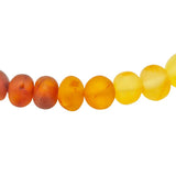 Matte Multi Color Amber Beaded Bracelet