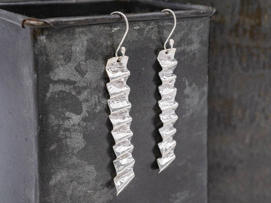 Hammered Crinkle Earrings