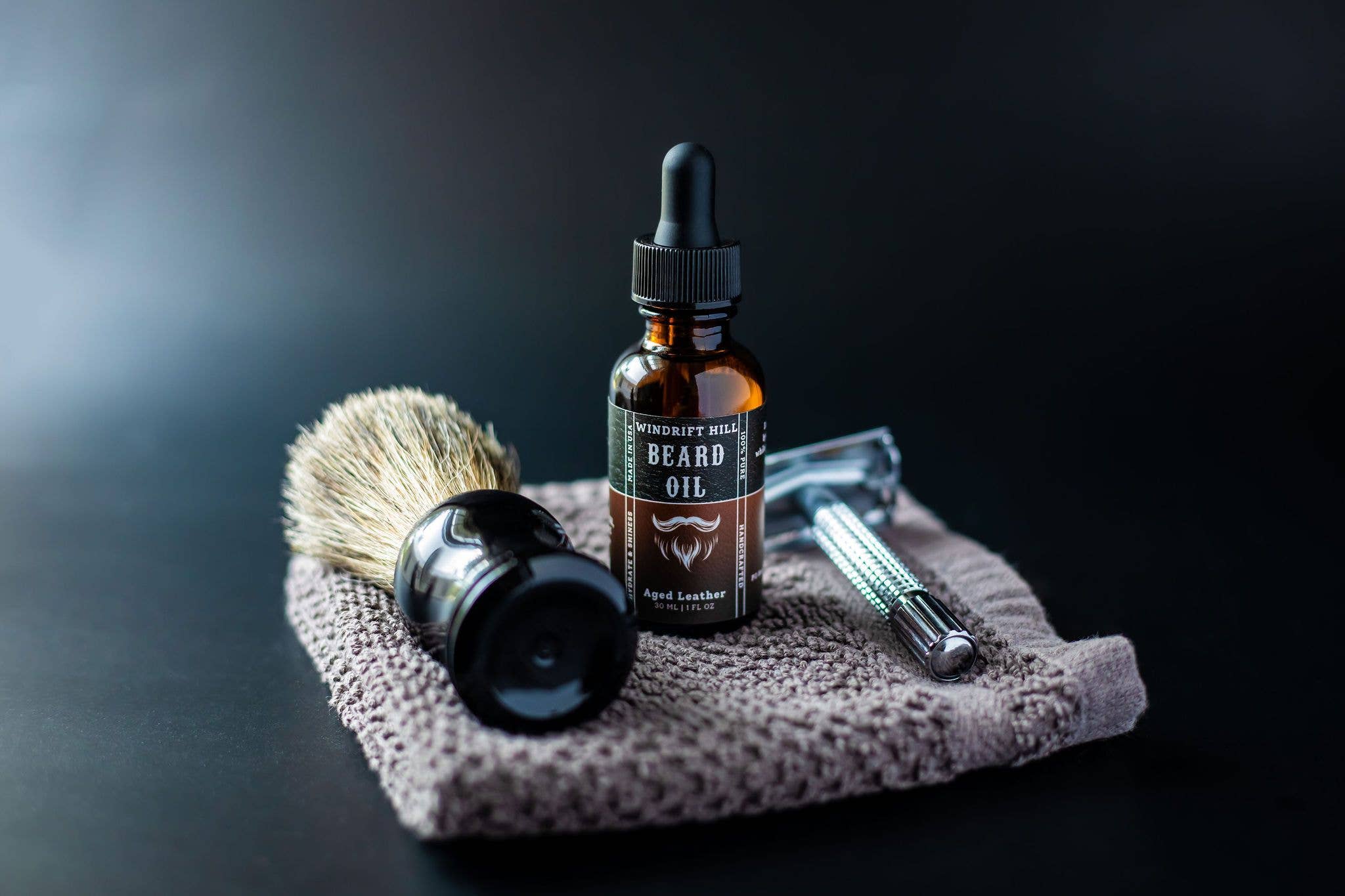 Aged Leather | Beard Oil - Windrift Hill Goat Milk Skincare - 804551436604 - Sugar River Shoppe - 