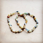 Amazonite Beaded Stretch Bracelet - The Jewelry Junkie - 788927623747 - Sugar River Shoppe - 