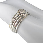 Sterling Silver Rose Spinner Ring - Sugar River Shoppe