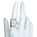 Faceted Multi Gemstone Ring - Sugar River Shoppe