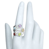 Faceted Multi Gemstone Ring - Sugar River Shoppe