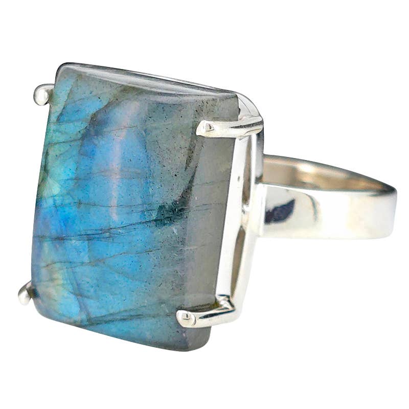 Labradorite Sterling Silver Ring - Sugar River Shoppe