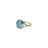 Blue Chalcedony  Stone Sterling Silver Ring - Sugar River Shoppe