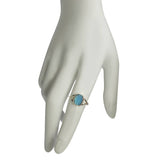 Blue Chalcedony  Stone Sterling Silver Ring - Sugar River Shoppe