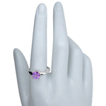 Faceted Amethyst Sterling Silver Ring: 9 - Sugar River Shoppe