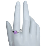 Faceted Amethyst Sterling Silver Ring: 9 - Sugar River Shoppe