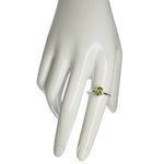 Faceted Peridot Sterling Silver Ring: 7 - Sugar River Shoppe