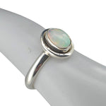 Opal Sterling Silver Ring: 7 - Sugar River Shoppe