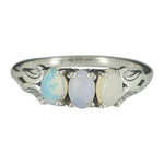 Opal Sterling Silver Ring: 9 - Sugar River Shoppe