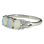Opal Sterling Silver Ring: 9 - Sugar River Shoppe