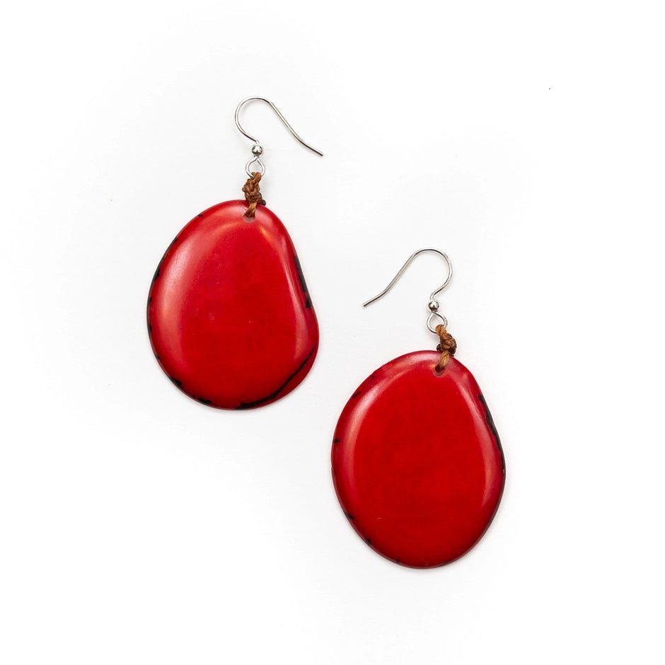 Amigas Earrings - Tagua by Soraya Cedeno - 615953150322 - Sugar River Shoppe - 