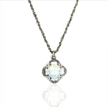 Eva Crystal Necklace - Sky Blue Opal - Sugar River Shoppe