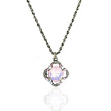 Eva Crystal Necklace - Sky Blue Opal - Sugar River Shoppe
