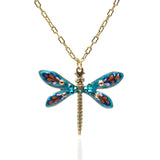 Jill's Garden Flower Blue Zircon Necklace - Sugar River Shoppe