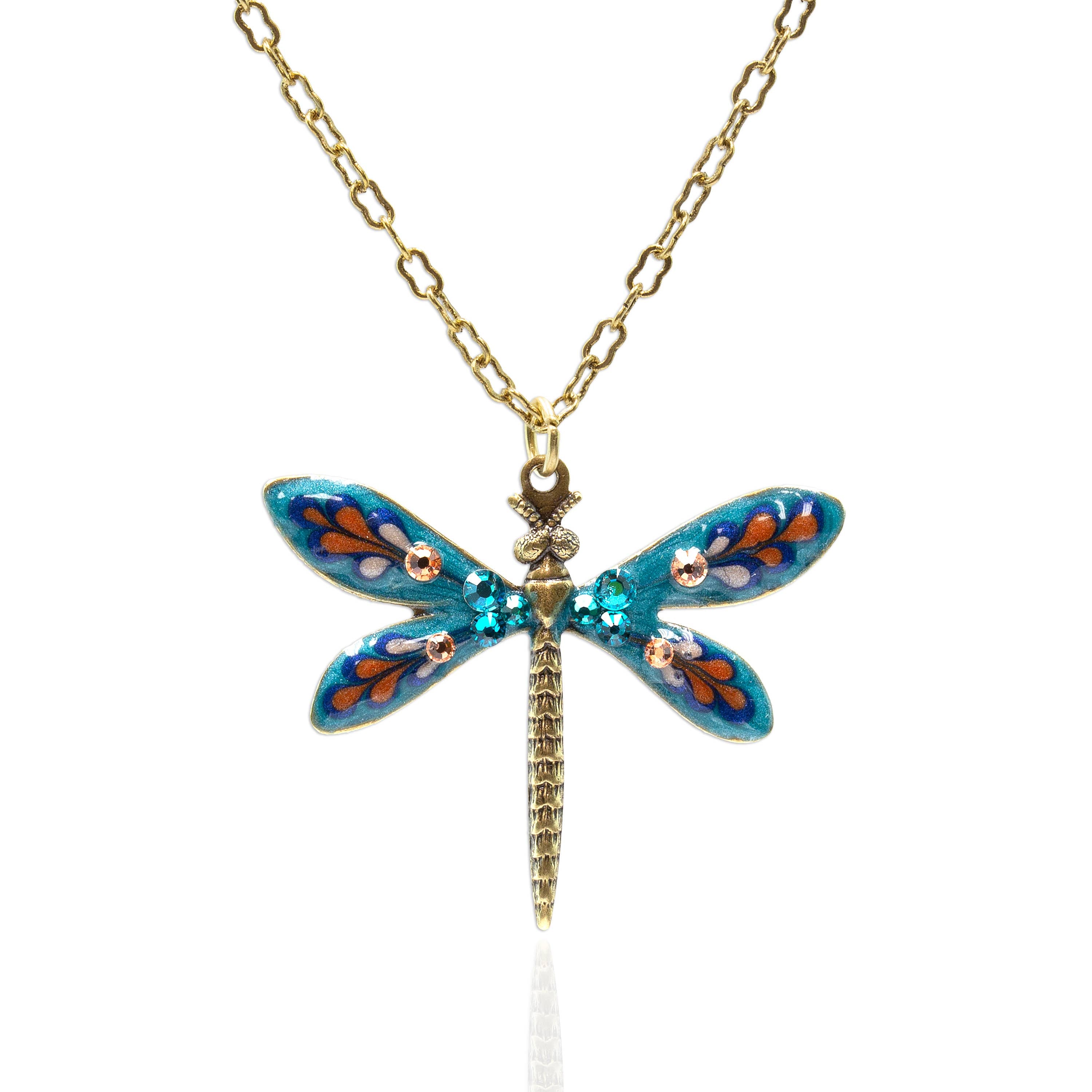 Jill's Garden Flower Blue Zircon Necklace - Sugar River Shoppe