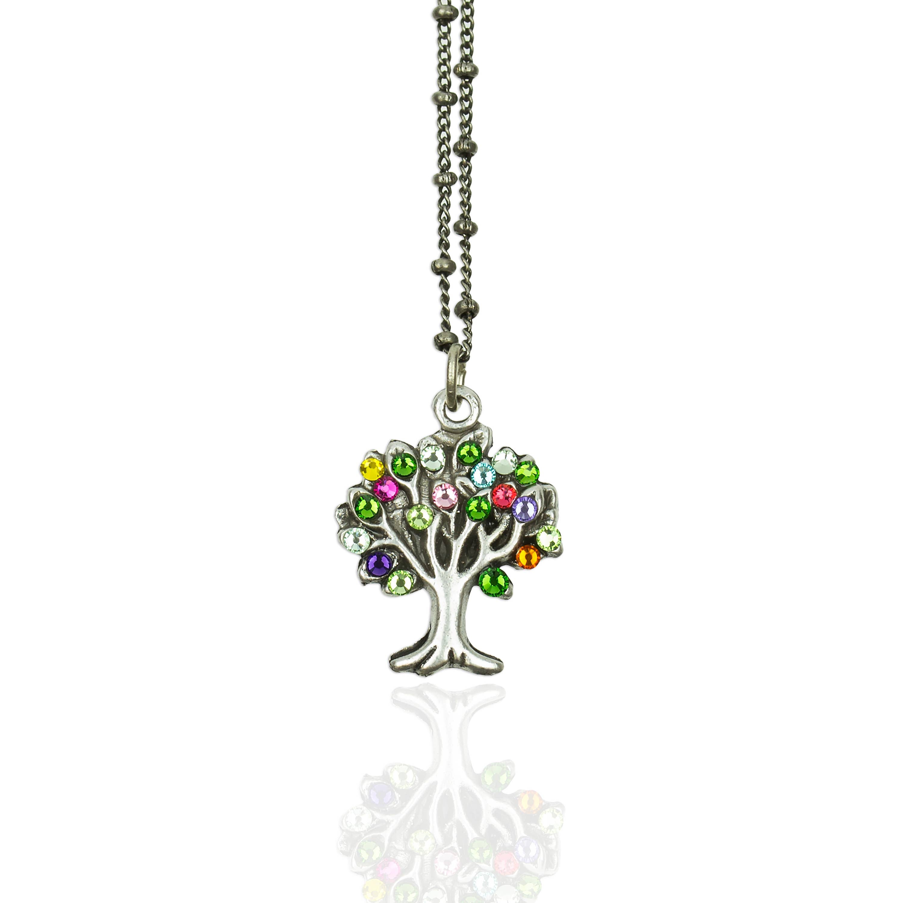 Moringa Tree of Life Crystal Necklace - Sugar River Shoppe