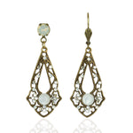 Opalina Crystal Earrings: Leverback - Sugar River Shoppe
