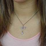 Rosalina  Crystal Dragonfly Necklace - Sugar River Shoppe