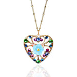 Secret Garden Crystal Heart Pendant - Sugar River Shoppe