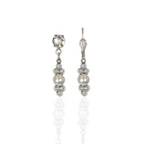 Cassidy  Crystal & Pearl Earrings - Sugar River Shoppe