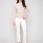 Apres Ski Jacquard Crew Neck Sweater - Charlie B - 690178688379 - Sugar River Shoppe - 