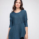 Arty Stripe Asymmetrical Tunic - Habitat - 194451465836 - Sugar River Shoppe - 