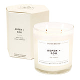 Aspen + Fog - Glass Tumbler Soy Candle - Calyan Wax Co. - 856207008642 - Sugar River Shoppe - 