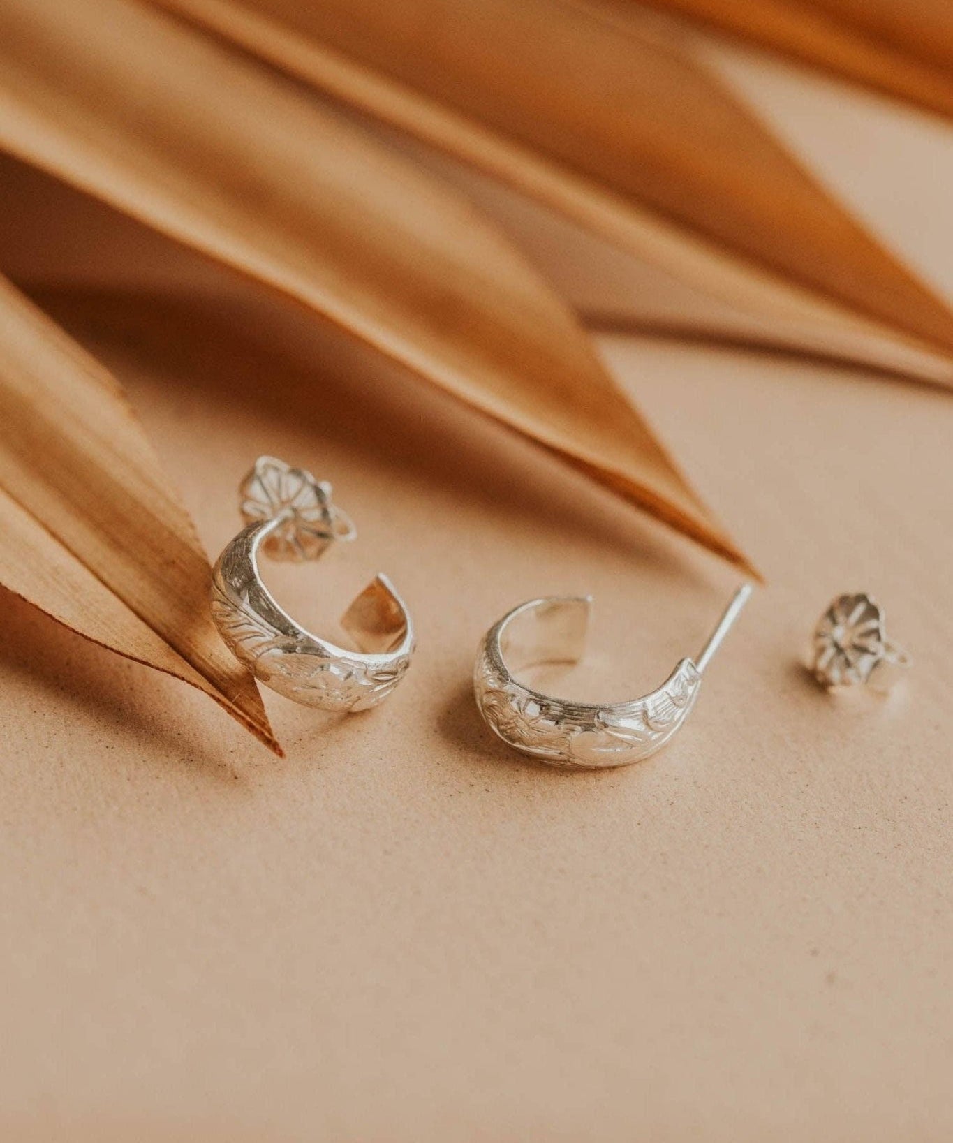 Baby Flora Hoops | Sterling Silver - Hello Adorn - 70969896 - Sugar River Shoppe - 