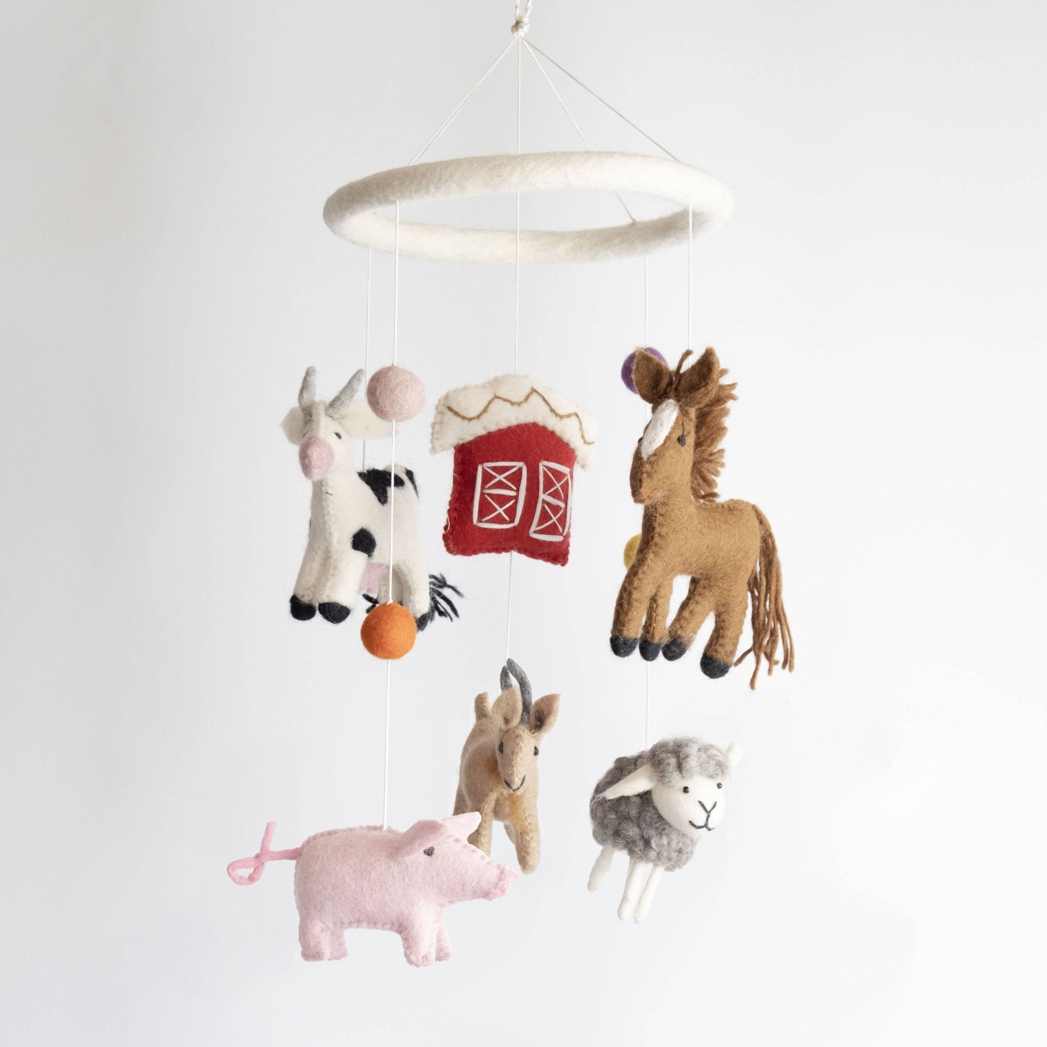 Baby Mobile - Farm/Red Barn - Nursery Decor - The Winding Road - 9552168 - Sugar River Shoppe - 
