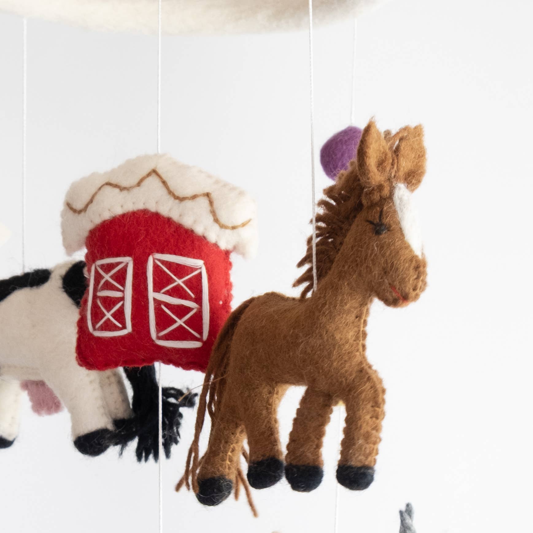 Baby Mobile - Farm/Red Barn - Nursery Decor - The Winding Road - 9552168 - Sugar River Shoppe - 