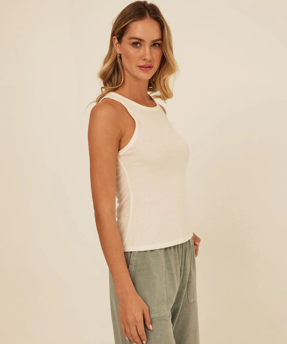 Bailey Feather Rib Knit High Neck Tank - Threads 4 Thought - 195014671558 - Sugar River Shoppe - 