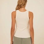 Bailey Feather Rib Knit High Neck Tank - Threads 4 Thought - 195014671558 - Sugar River Shoppe - 