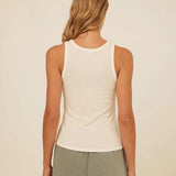 Bailey Feather Rib Knit High Neck Tank - Threads 4 Thought - 195014671558 - Sugar River Shoppe - 