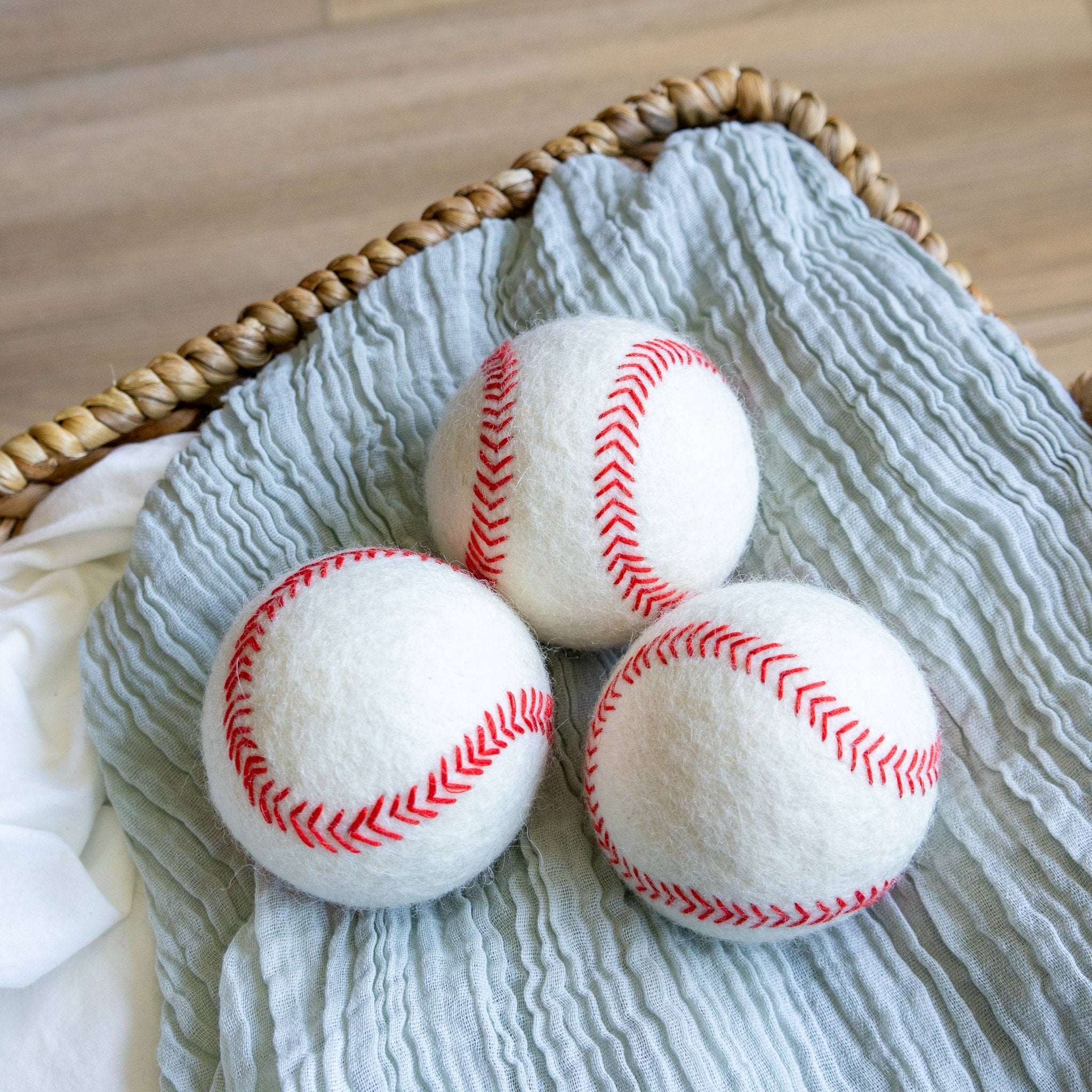 Baseball Eco Wool Dryer Balls - HOME RUN - Friendsheep - 722698951579 - Sugar River Shoppe - 