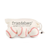 Baseball Eco Wool Dryer Balls - HOME RUN - Friendsheep - 722698951579 - Sugar River Shoppe - 