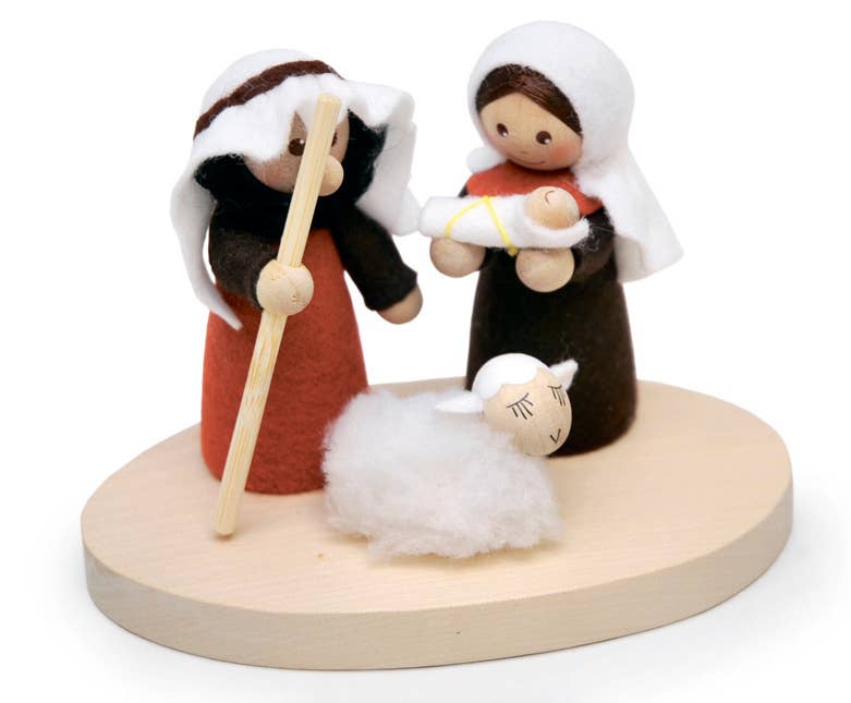 Nativity set, Handmade Christmas decor. - Sugar River Shoppe