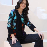Bebe V - Neck Top - Parsley and Sage - 91713576 - Sugar River Shoppe - 