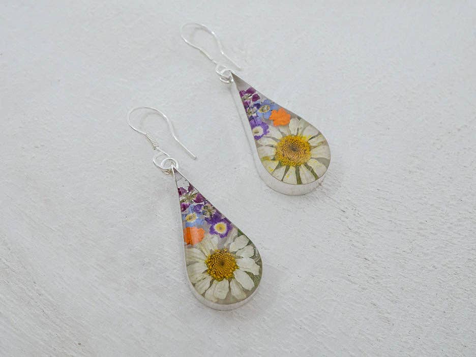 Primavera Earring, Medium Teardrop on Hook