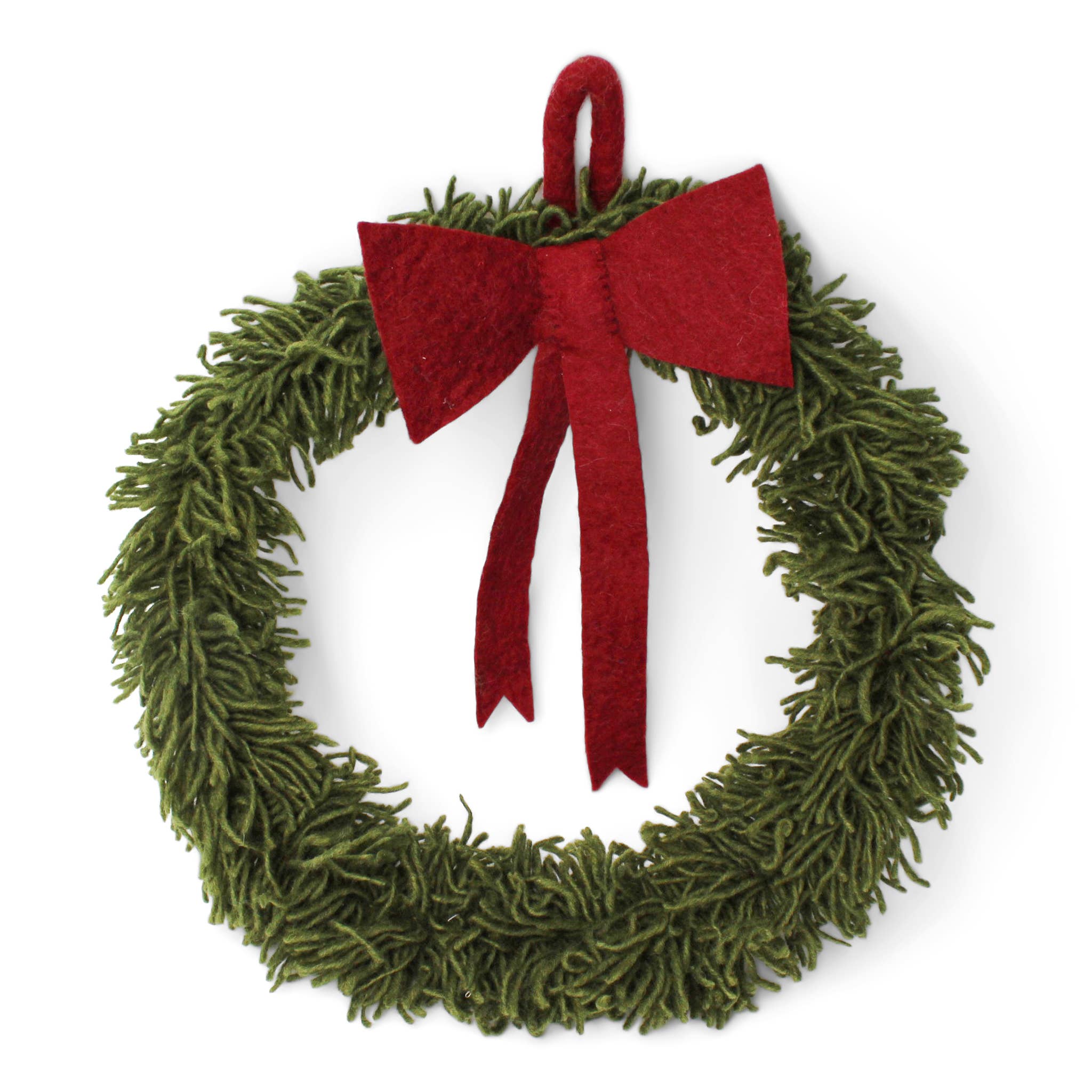 Big Wreath w/Red Bow - Gry and Sif - 5744004320911 - Sugar River Shoppe - 