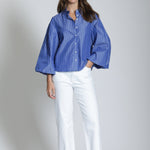 Blouson Front Button Shirt - APNY - 605258372000 - Sugar River Shoppe - 