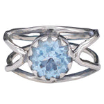 Blue Topaz Sterling Silver Ring - Amberman - 89890088 - Sugar River Shoppe - 