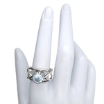 Blue Topaz Sterling Silver Ring - Amberman - 89890088 - Sugar River Shoppe - 
