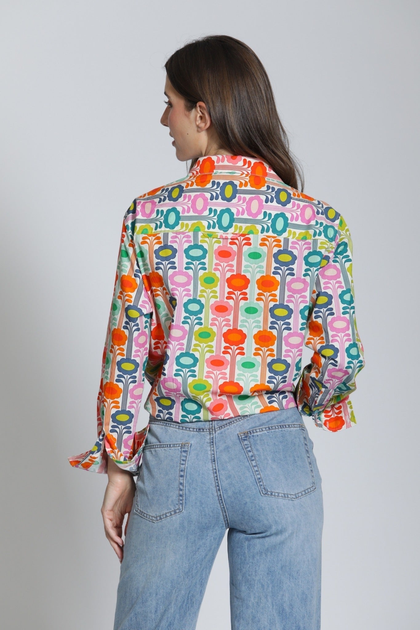 Boyfriend Button Up Shirt - Mod Bloom - APNY - 605258272744 - Sugar River Shoppe - 