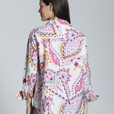 Boyfriend Button Up Shirt - Paisley Daze - APNY -  - Sugar River Shoppe - 