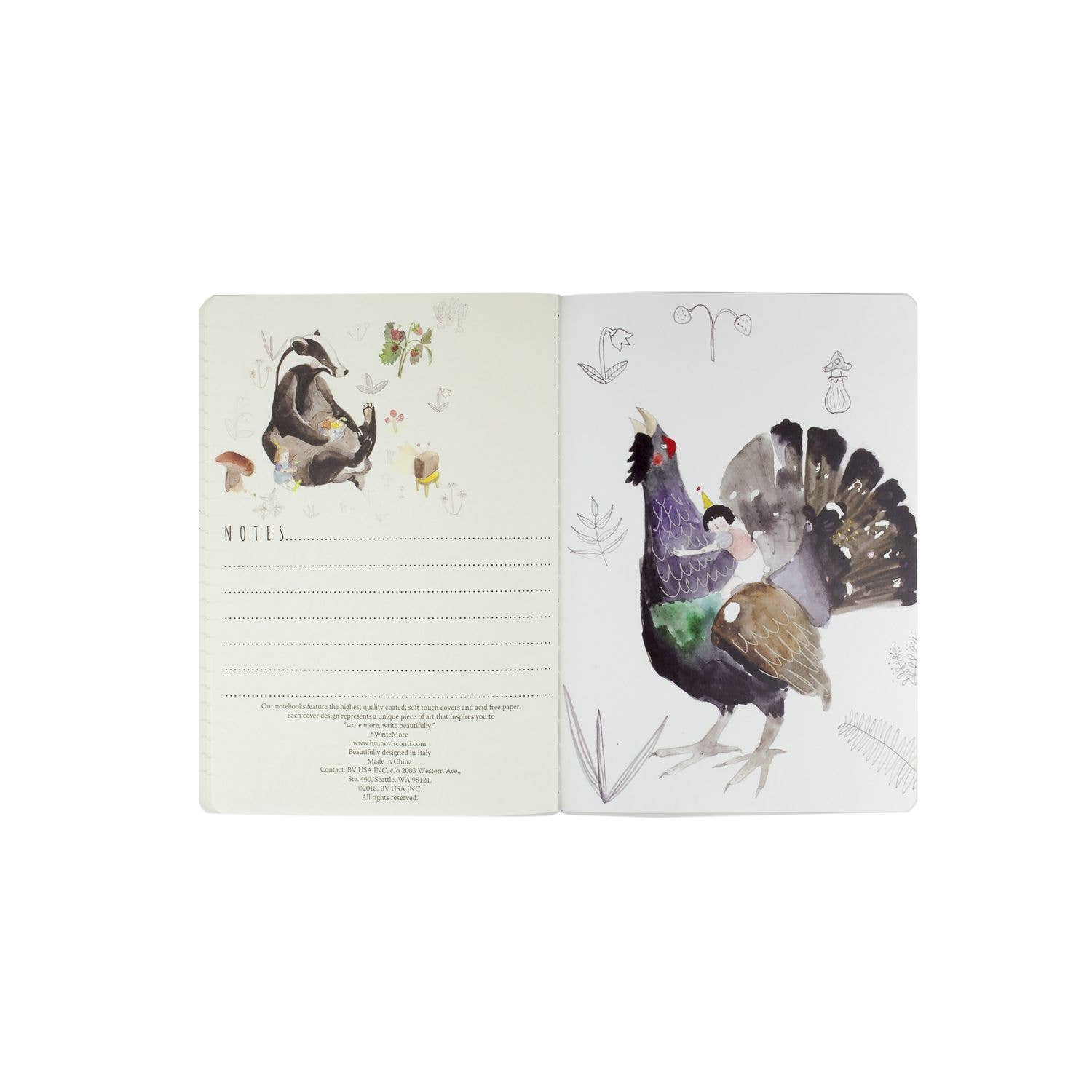 Small Notebook Forest Animals - Sugar River Shoppe