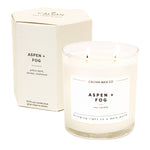 Aspen + Fog - Glass Tumbler Soy Candle - Sugar River Shoppe