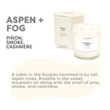 Aspen + Fog - Glass Tumbler Soy Candle - Sugar River Shoppe